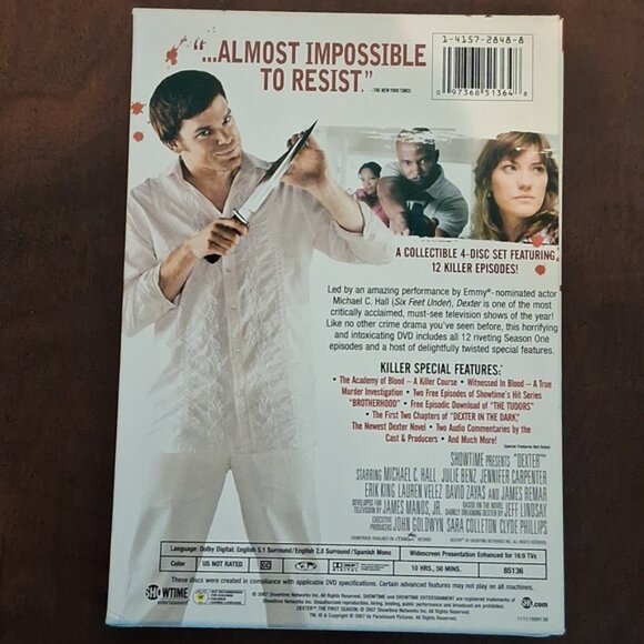 Dexter Season One - 4 DVD Set - Picture 2 of 4